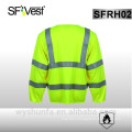 hi vis reflective flame-resistant safety clothing long sleeve t-shirt for workwear